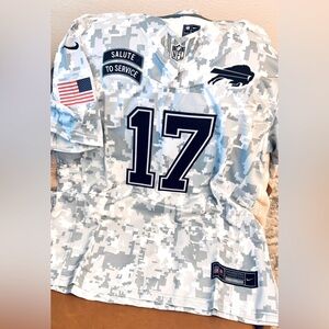 JOSH ALLEN NIKE BUFFALO BILLS MENS WHITE 2024 SALUTE TO SERVICE LIMITED JERSEY